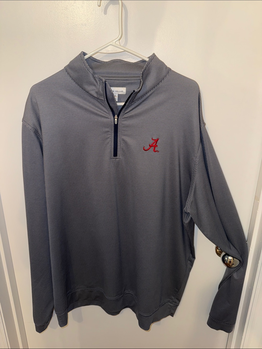 University of Alabama Crimson Tide Navy Quarter-Zip by Peter Millar